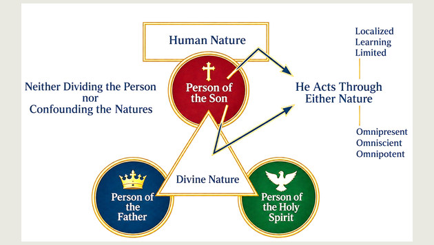Diagram of the person and two natures of Christ